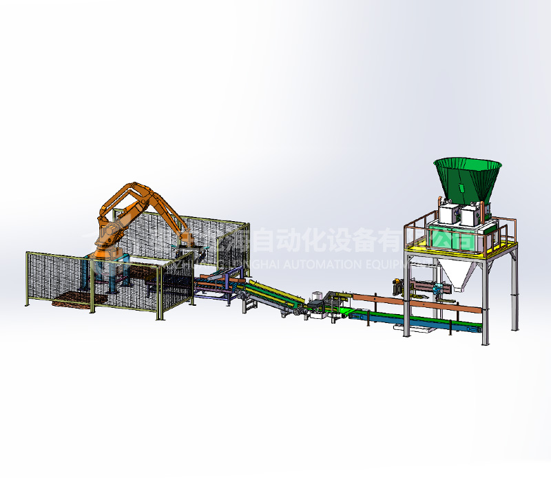 机器人单线包装码垛（直线）